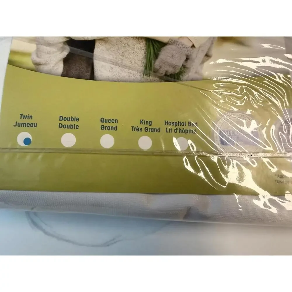 Priva Twin Mattress Protector Waterproof Antibacterial Spill Block NIP